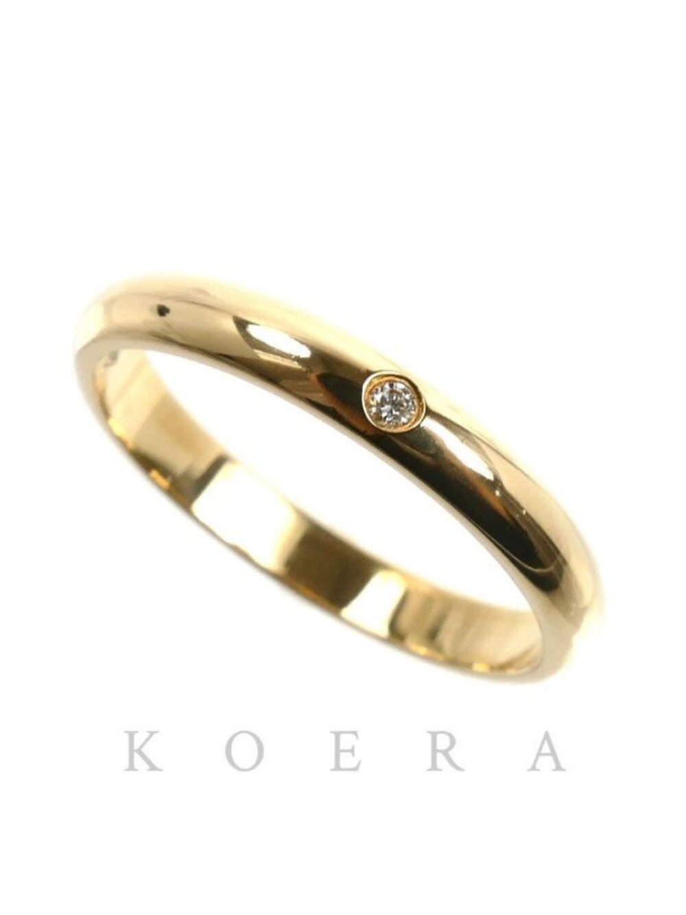 Cartier 18K Yellow Gold 1895 Wedding Ring Diamond